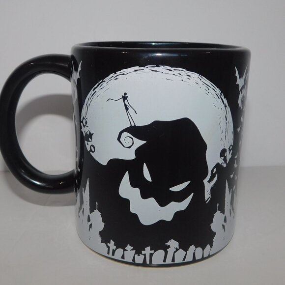 The Nightmare Before Christmas Jack Skellington Spinning Head 20 oz Black mug - Picture 7 of 10